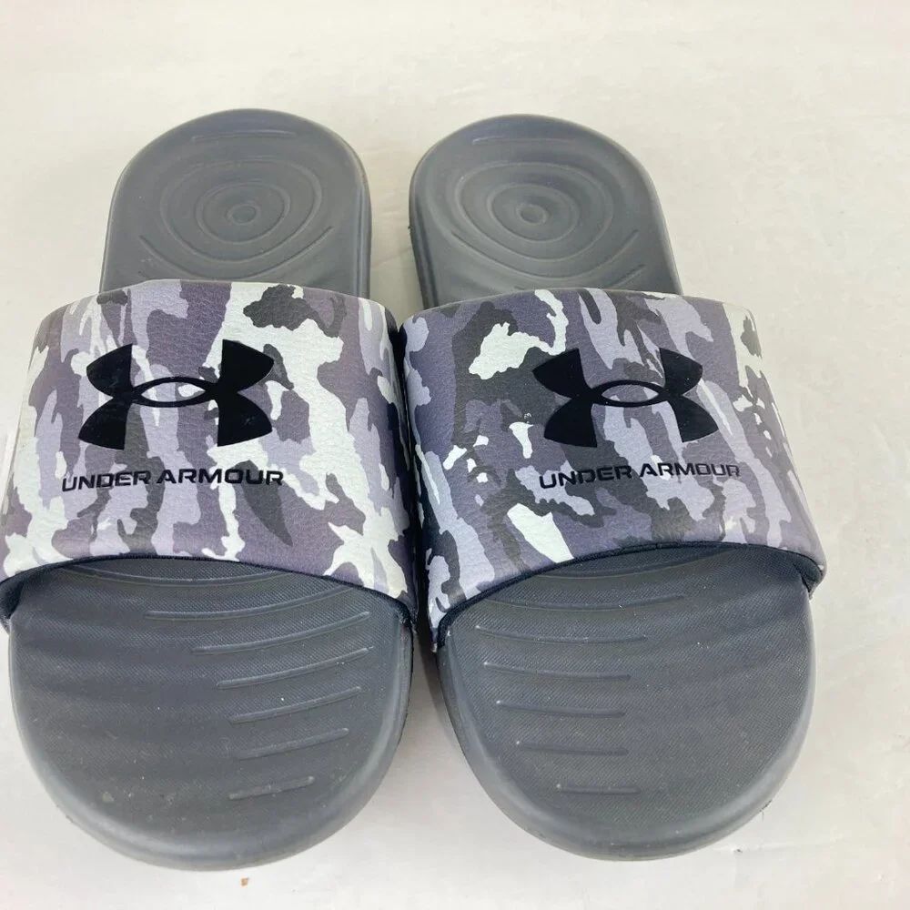 Under Armour Men Sz 8 Ignite Camo Slip On Slide Athletic‎ Comfort Sandals